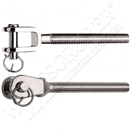 Chape filetée externe droite - M6 - Longueur 30mm
