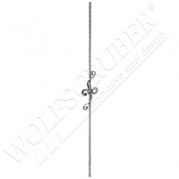 Barreau martelé carré 12mm, Longueur 1000mm - Largeur 120mm