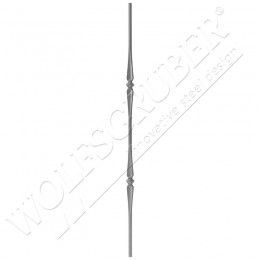 Barreau de diamètre 14mm, longueur 1000mm - 2 noeuds éloignés