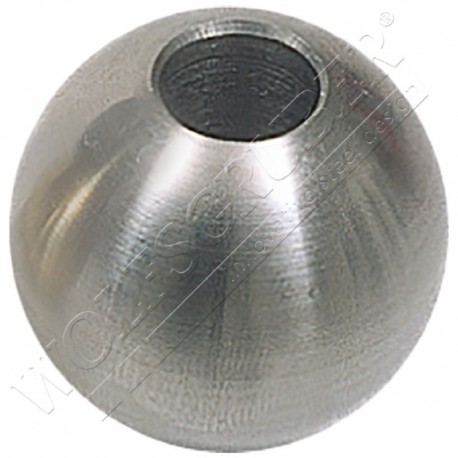 Sphère avec trou traversant en fer forgé - Diamètre 25