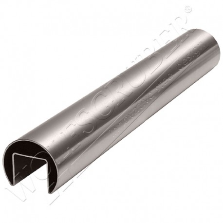 Tube cannelé en inox - Diamètre 48,3