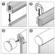 Joint pour tube cannelé de diamètre 42,4 - Épaisseur 8-11