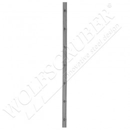 Barre poinçonnée en fer forgé - Dimension 30x8