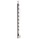 Montant en inox carré pour lisse traversante - Fixation latérale