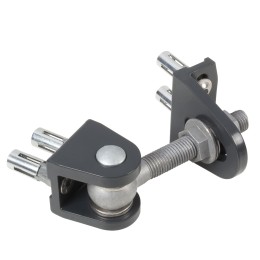 Charnière à visser avec réglage - Charge de 50kg - Pièce de couleur noir (par 2 pièces)