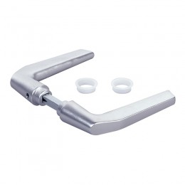 Paire de poignées en aluminium renforcé pour serrure hybrid