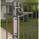 Ferme-porte hydraulique vertical - 90°/180° - Couleur argent