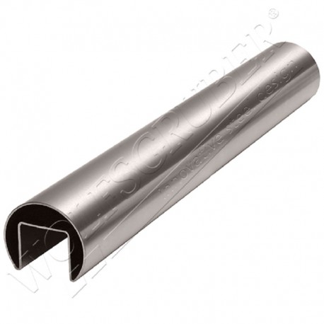 Tube cannelé inox - Ø48,3 - Longueur 3 mètres
