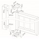 Charnière 90° compacte et bidirectionnelle pour ferme porte Réf. Interio