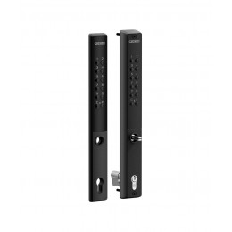 Serrure à code électronique sur batterie pour serrures à encastrer - Tube 50 - Couleur Noir