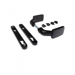 Poignée réversible pour serrure à encastrer - Couleur Noir