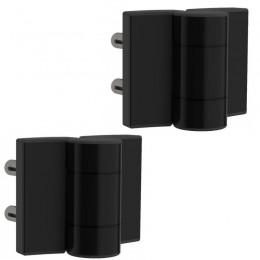 DINO-2 9005 LOCINOX Charnière Noire Locinox 180° à Double Roulements - Design & Robuste