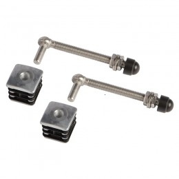 Charnière inox tube 40 - Tige 130 (par 2 pièces)