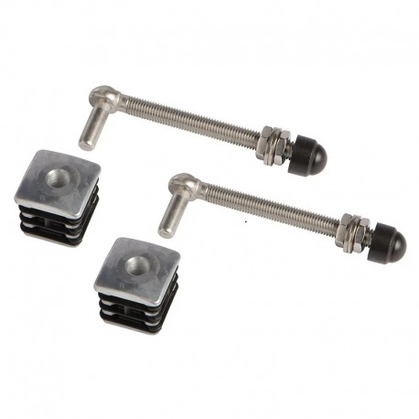 Charnière inox tube 40 - Tige 130 (par 2 pièces)