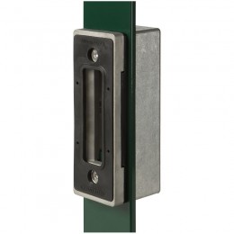 Boîtier en aluminium pour profil plat de portail coulissant