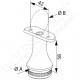 Support de main courante fixe pour tube rond - Diamètre 33,7