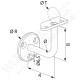 Support de main courante fixe - Diamètre 33,7