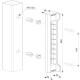 Gâche en polyamide pour serrure à encastrer