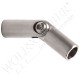 Coude en inox réglable pour lisse - Diamètre 12,3