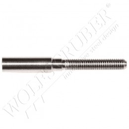 Terminaison à sertir filetée externe gauche - Diamètre 7,5