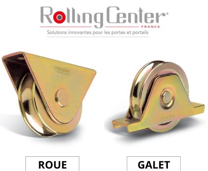 Quelles sont les différences entre Roue et Galet pour portail coulissant Rolling Center
