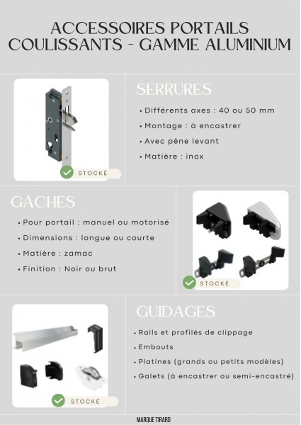 Accessoires portails coulissants